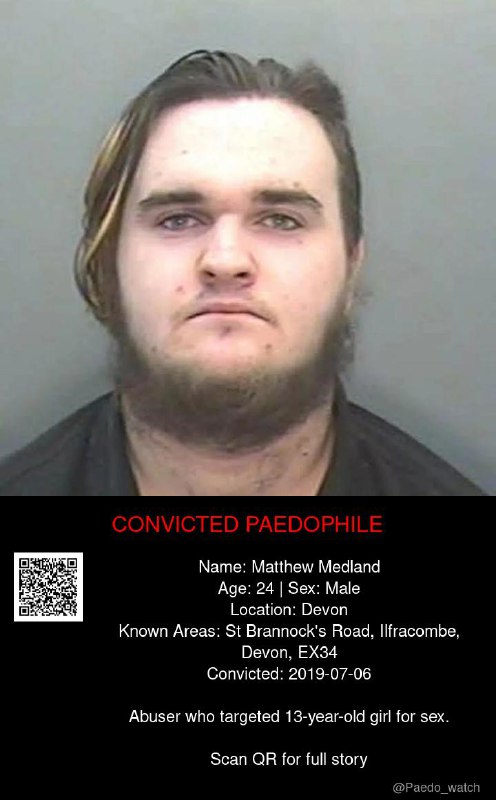 Matthew Medland 24 from #Devon - 06/07/19