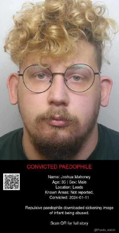 Joshua Mahoney 35 from #Leeds - 11/01/24