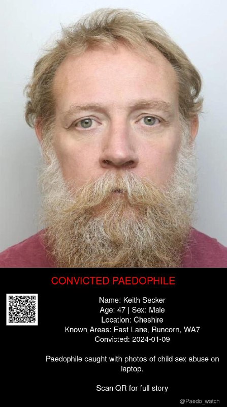 Keith Secker 47 from #Cheshire - 09/01/24