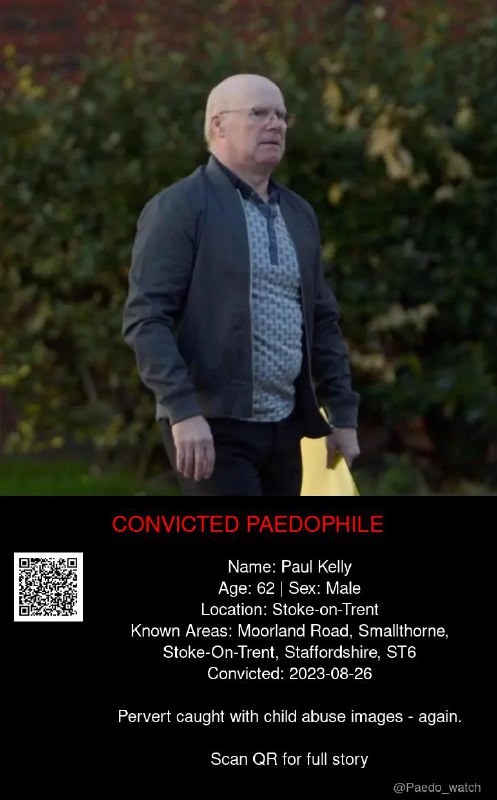 Paul Kelly 62 from #Stoke-on-Trent - 26/08/23
