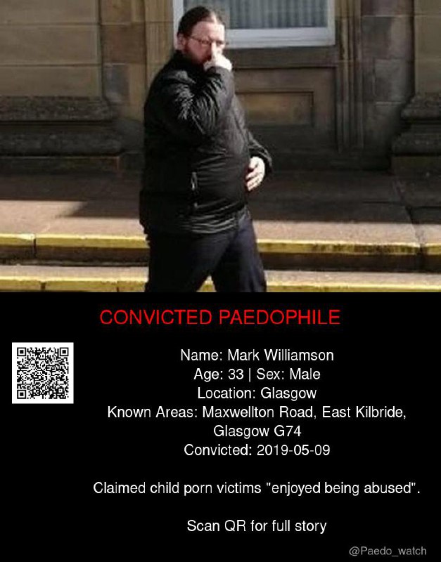 Mark Williamson 33 from #Glasgow - 09/05/19
