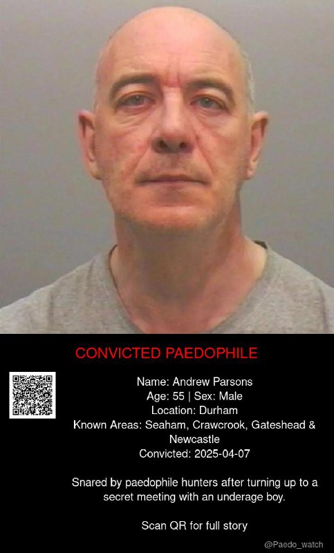 Andrew Parsons 55 from #Newcastle - 01/02/21