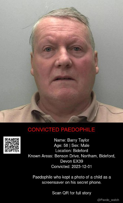 Barry Taylor 58 from #Bideford - 01/12/23