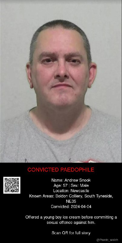 Andrew Snook 57 from #Newcastle - 04/04/24