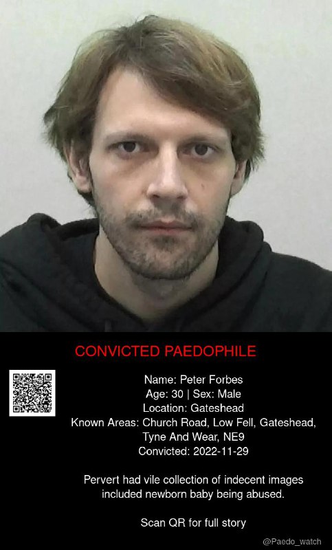 Peter Forbes 30 from #Gateshead - 29/11/22