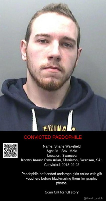 Shane Wakefield 31 from #Swansea - 03/09/18