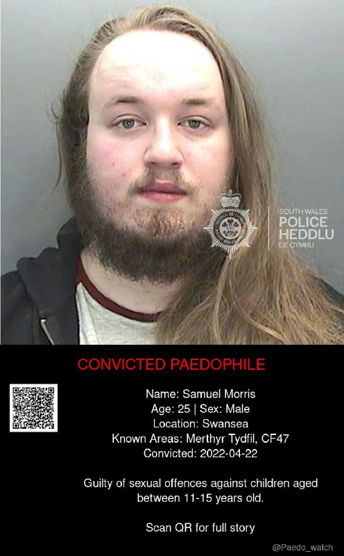 Samuel Morris 25 from #Swansea - 22/04/22