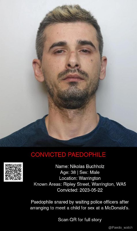Nikolas Buchholz 38 from #Warrington - 22/05/23