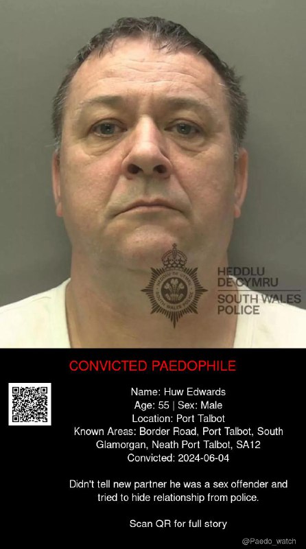 Huw Edwards 55 from #Port Talbot - 04/06/24