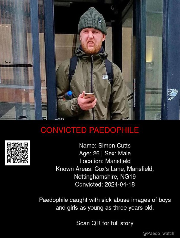 Simon Cutts 26 from #Mansfield - 18/04/24