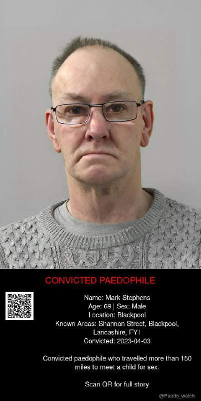 Mark Stephens 69 from #Blackpool - 03/04/23