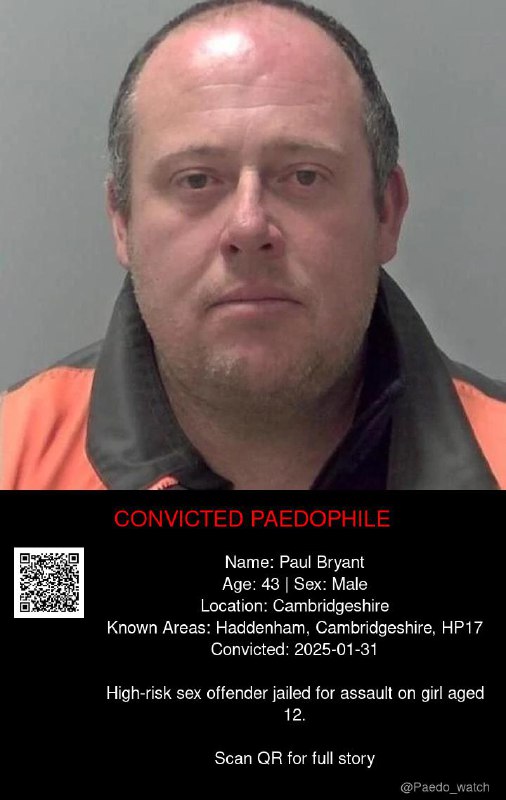 Paul Bryant 43 from #Cambridgeshire - 31/01/25