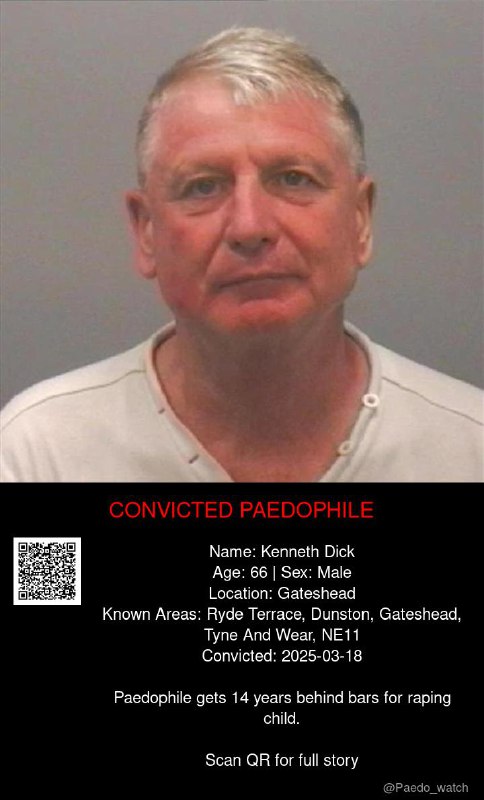 Kenneth Dick 66 from #Gateshead - 18/03/25